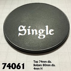 74061(s) Round Gaming Base, 80mm (1)